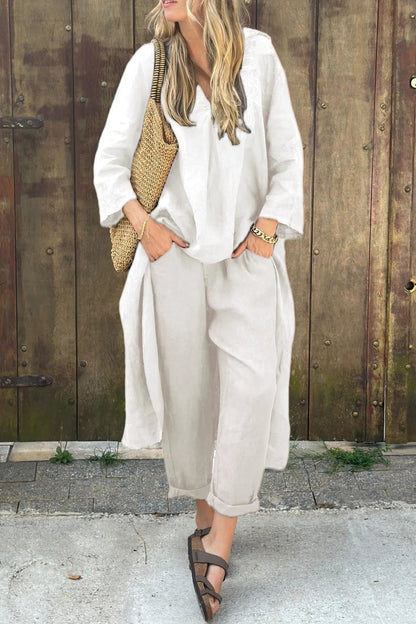 Evania | Relaxed Linen Two Piece Set