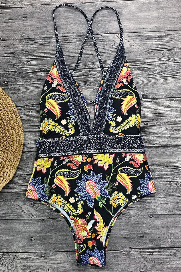 Alouette | Bohemian Print One Piece Swimsuit