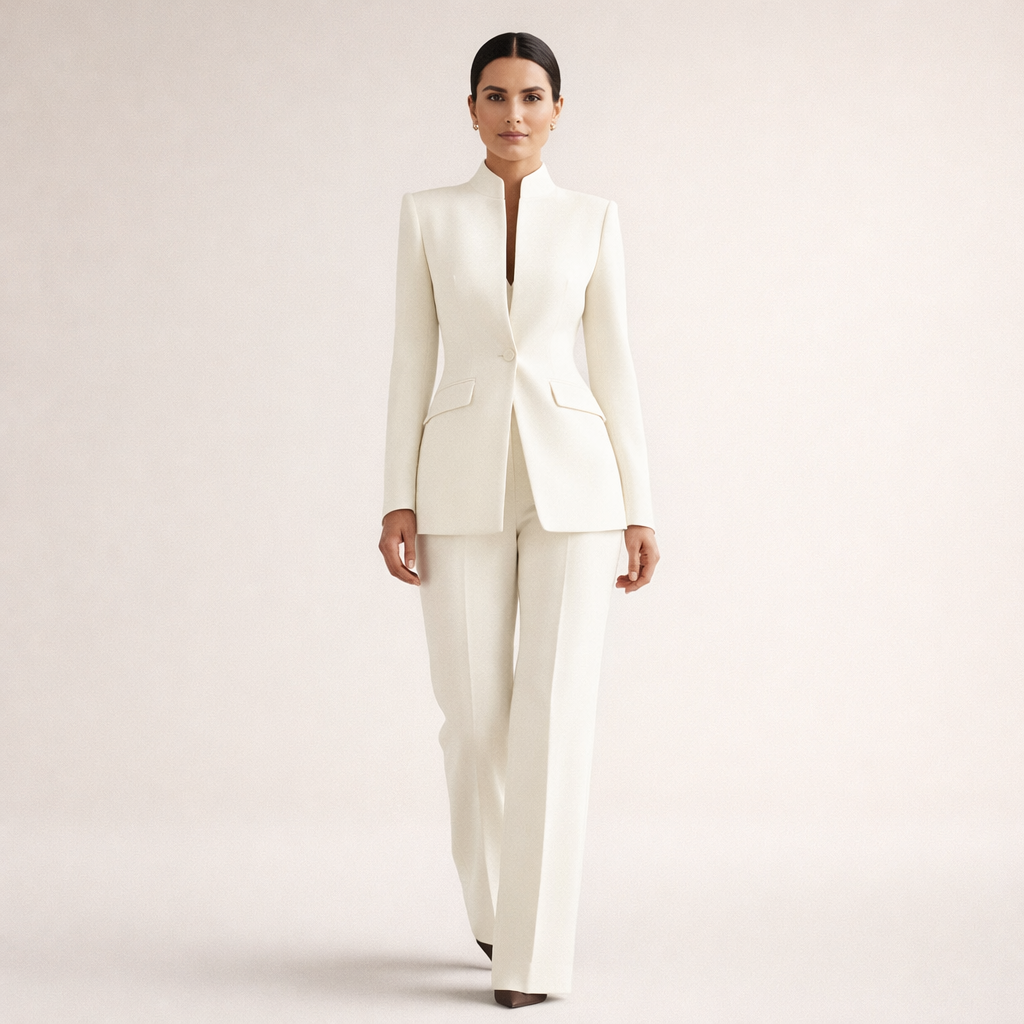 Norivelle | Tailored Blazer and Flare Trousers Set