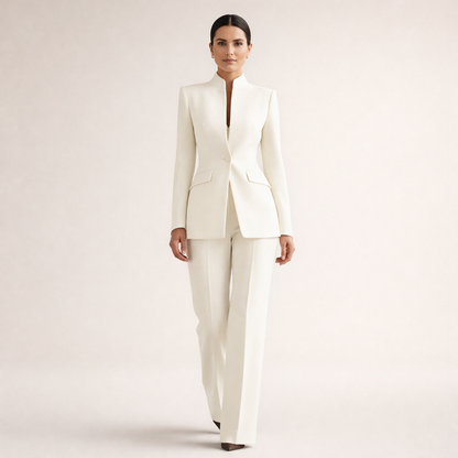 Norivelle | Tailored Blazer and Flare Trousers Set