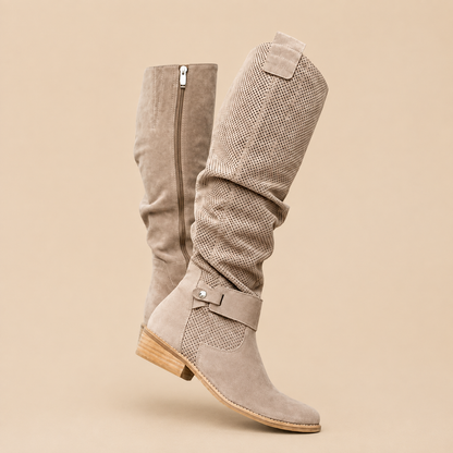 Gavella | Slouchy Buckle Detail Tall Boots