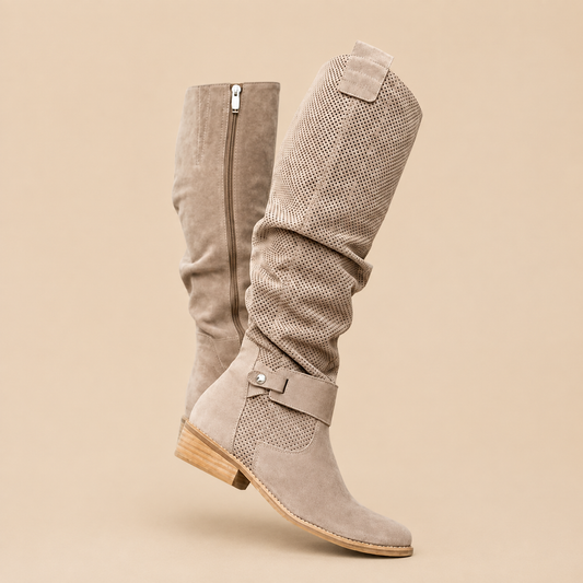 Gavella | Slouchy Buckle Detail Tall Boots