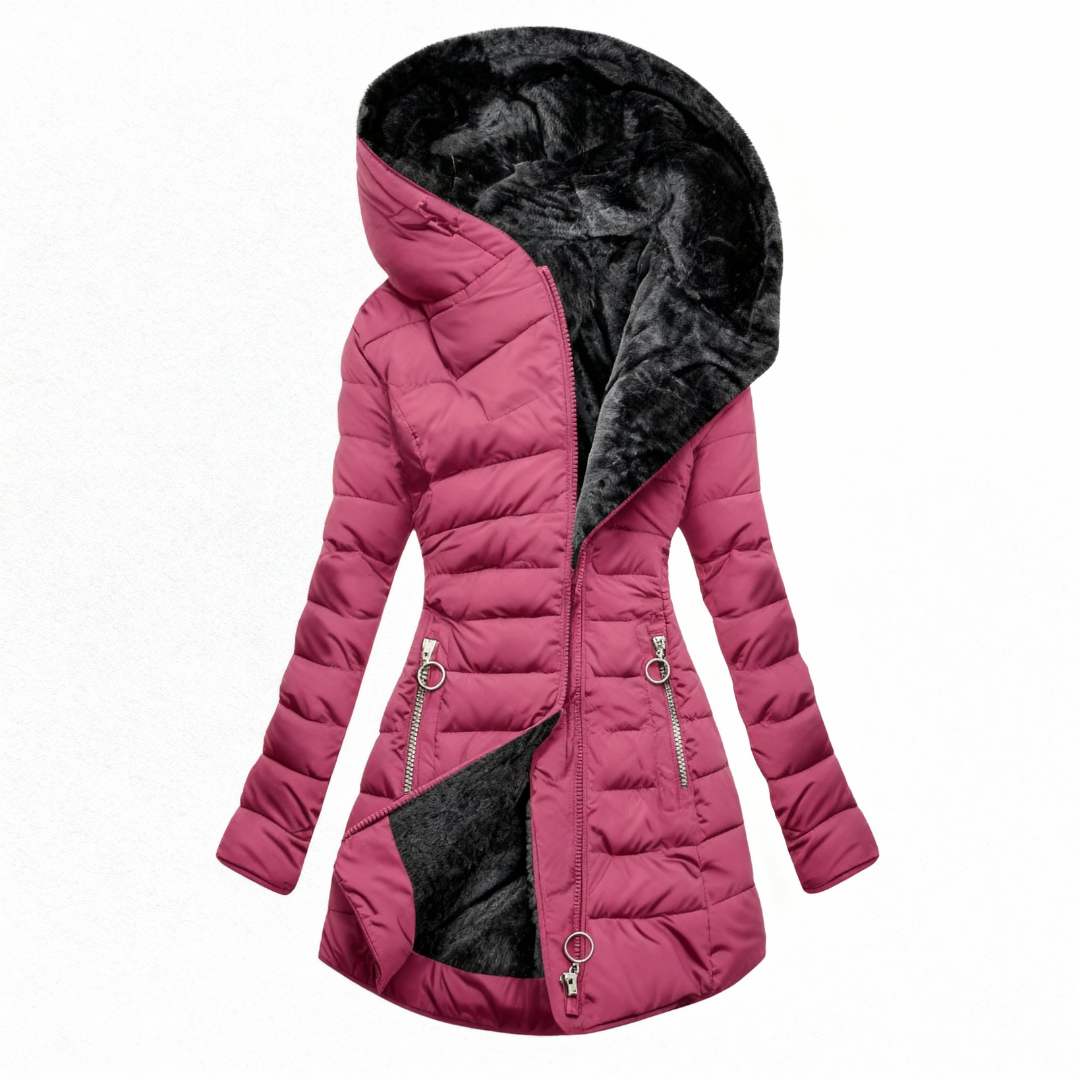 Keely | Plush Lined Hooded Puffer Coat