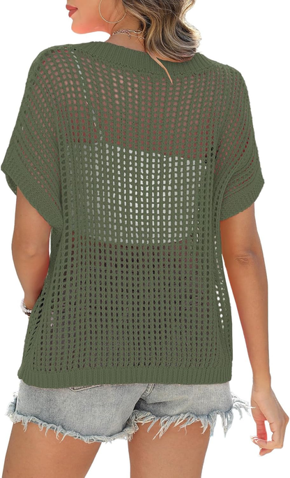 Tahlia | Lightweight Crochet Pullover
