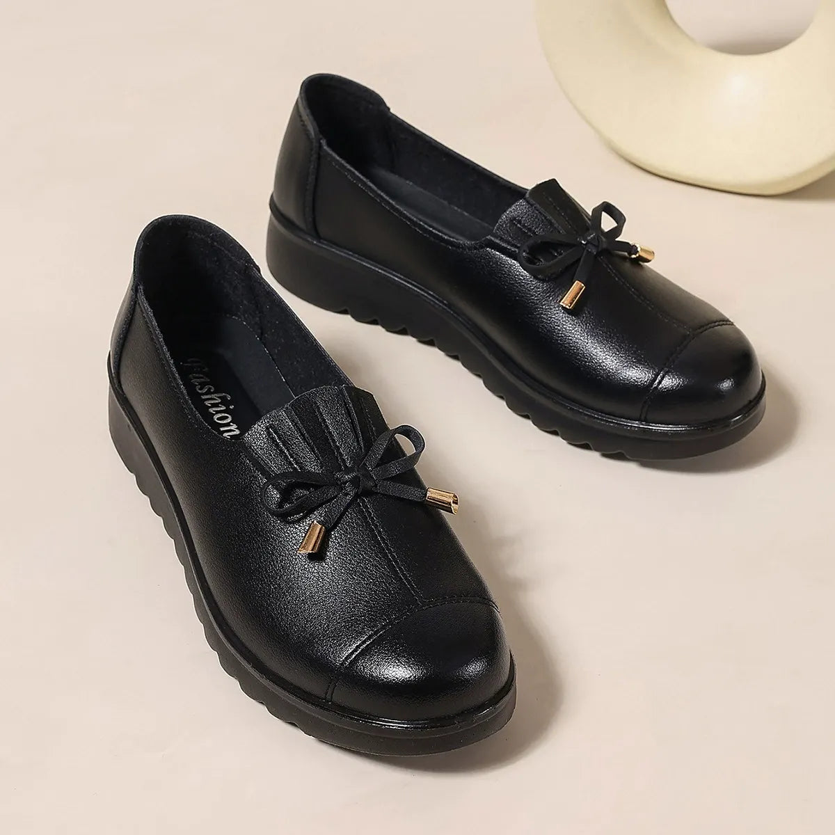 Gwenora | Bow Front Everyday Loafers
