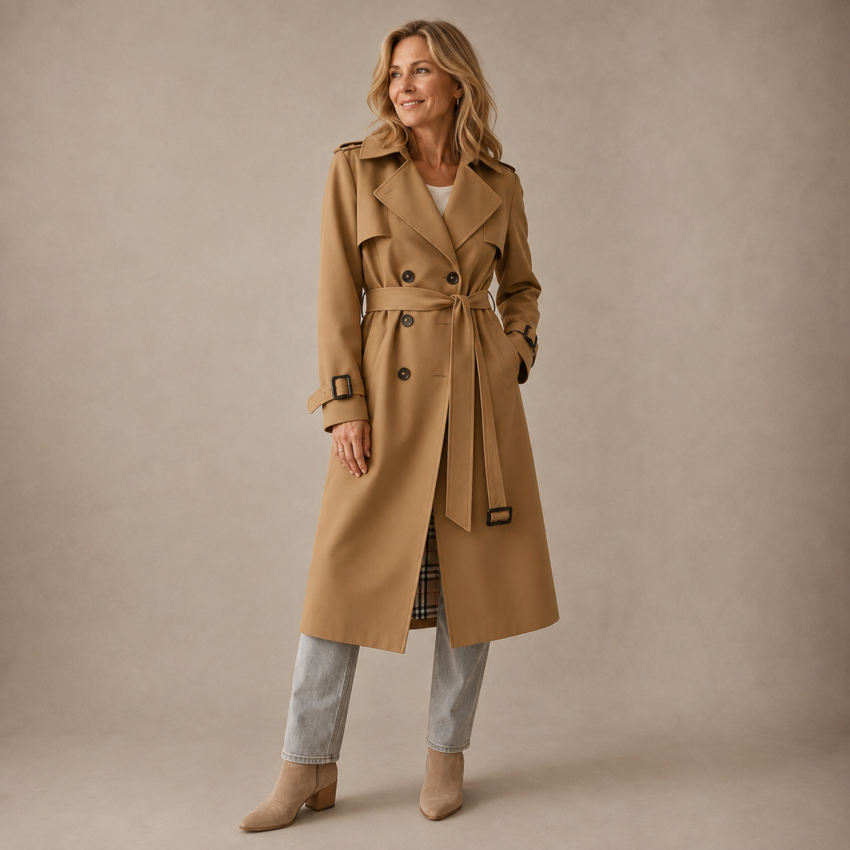 Sonia | Tailored Double Breasted Trench Coat