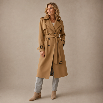 Sonia | Tailored Double Breasted Trench Coat