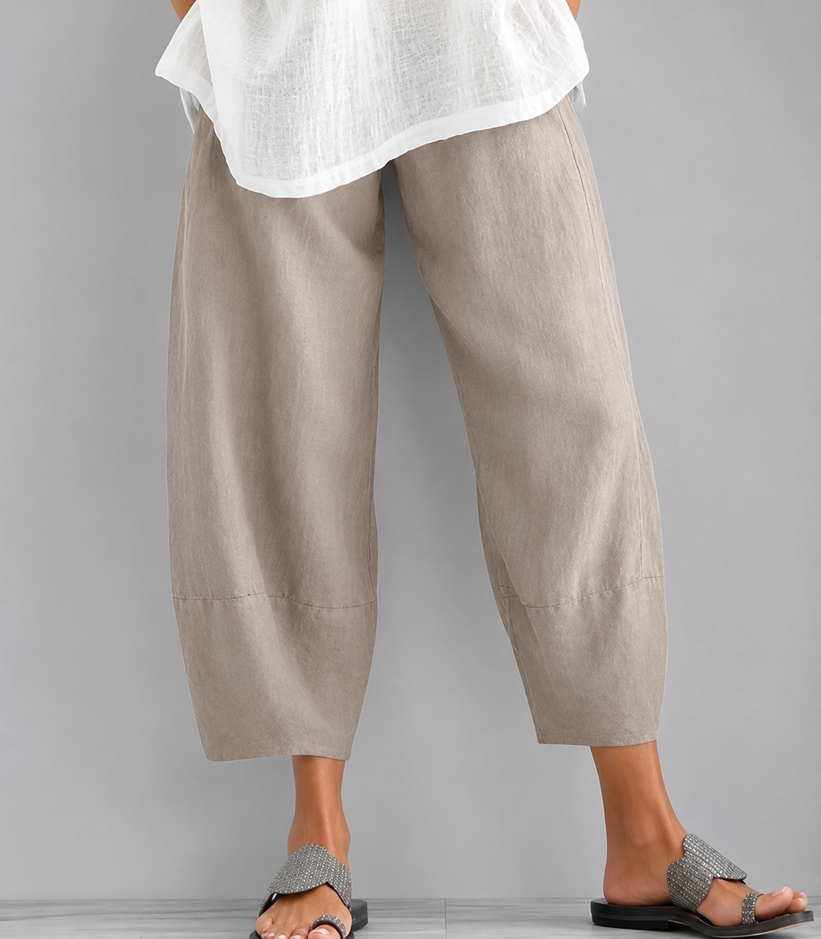 Farren | Relaxed Barrel Leg Trousers