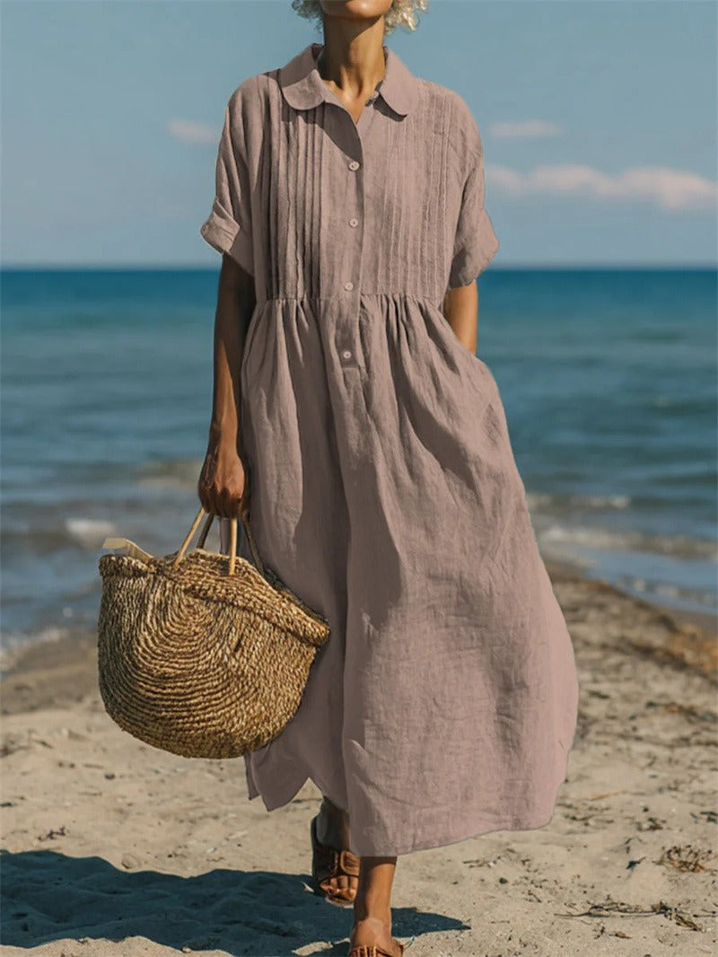 Zephlora | Relaxed Beachside Shirt Dress