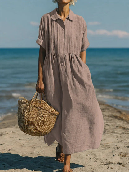 Zephlora | Relaxed Beachside Shirt Dress