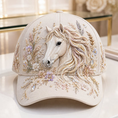 Lavinique | Embroidered Equestrian Baseball Cap
