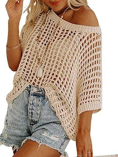 Tahlia | Lightweight Crochet Pullover