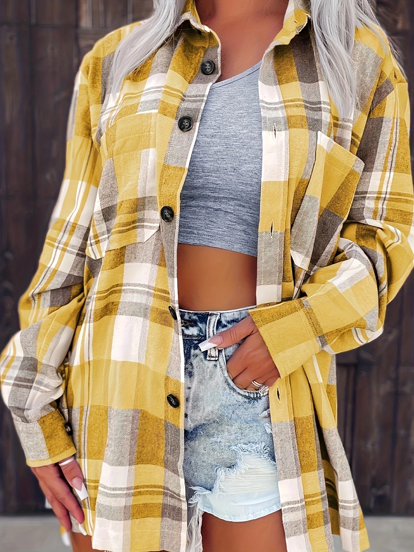 Fennora | Soft Flannel Plaid Shirt