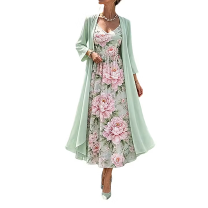 Brietta | Sheer Duster Dress Set