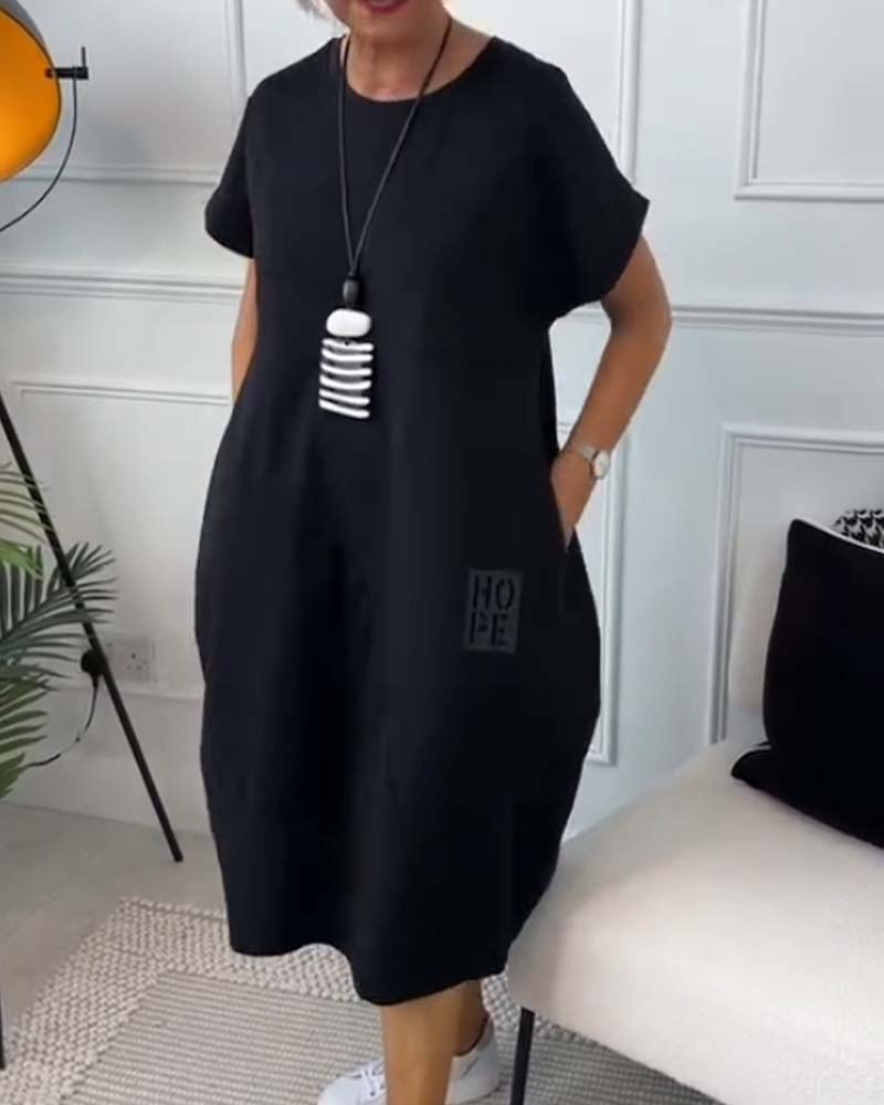 Rosabel | Relaxed Fit Balloon Hem Dress