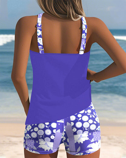 Nymera | Floral Tankini Shorts Set