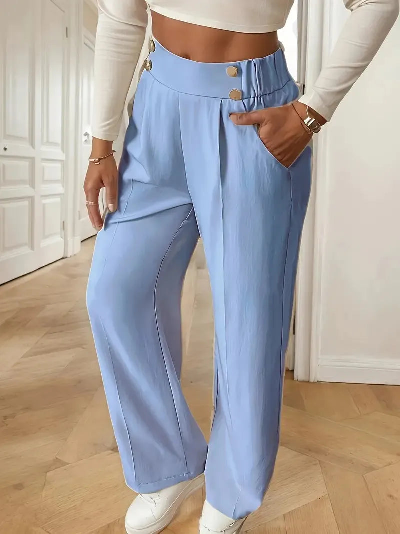 Vianne | Flattering High Waist Wide Leg Pants