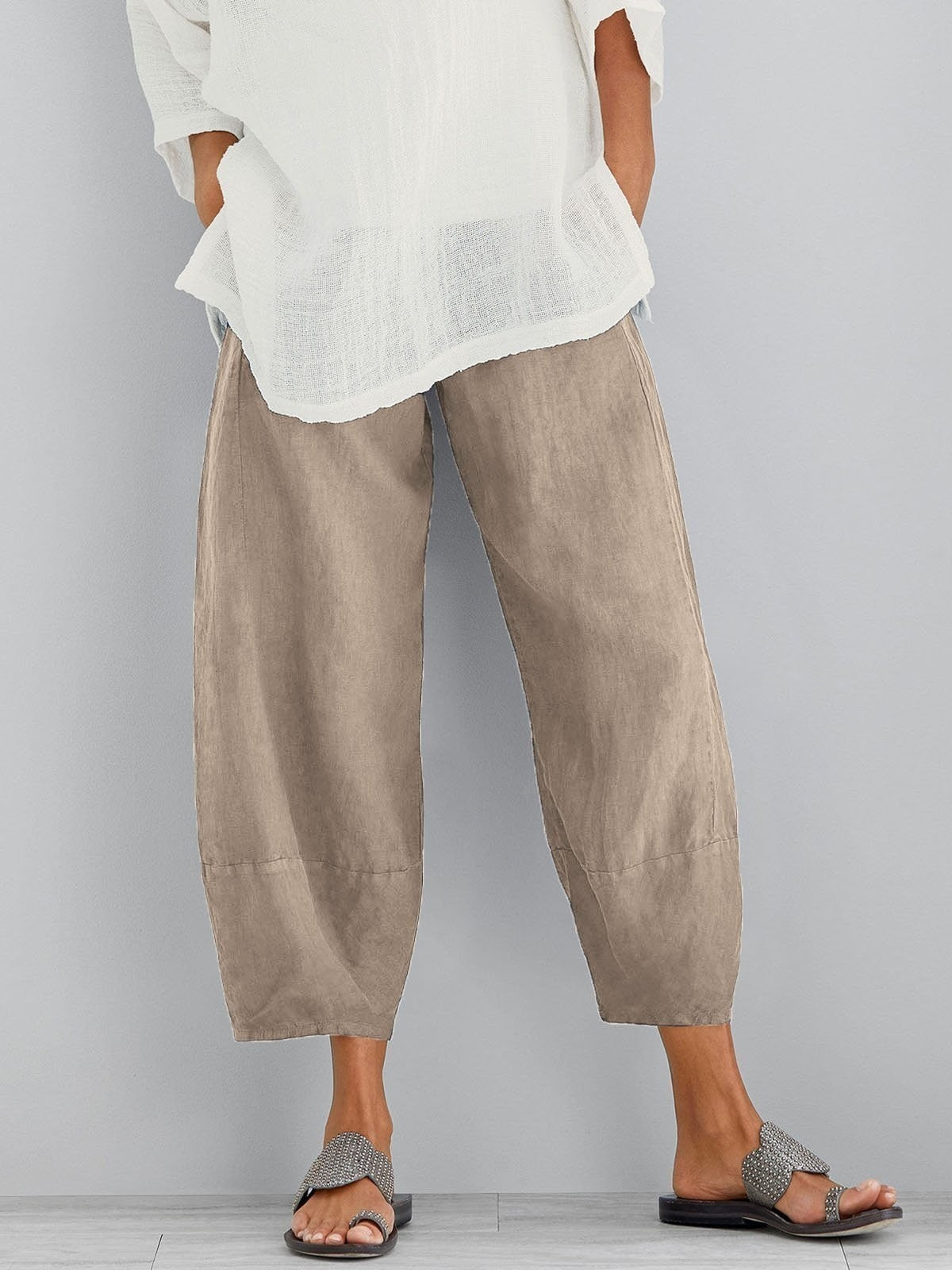 Eloria | Relaxed Fit Cropped Trousers