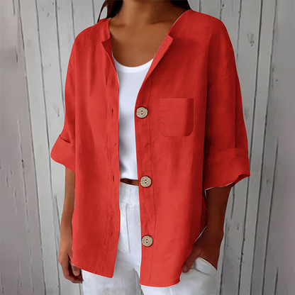 Junivere | Relaxed Linen Button Blouse