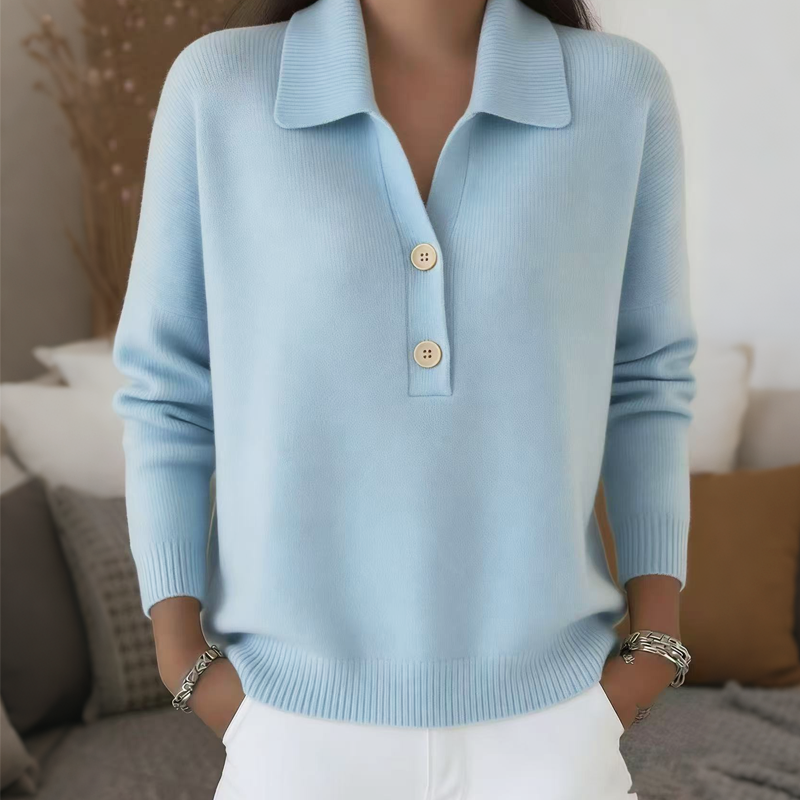 Arianell | Soft Collared Knit Sweater