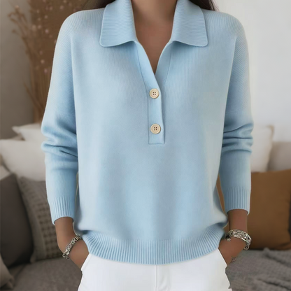 Arianell | Soft Collared Knit Sweater