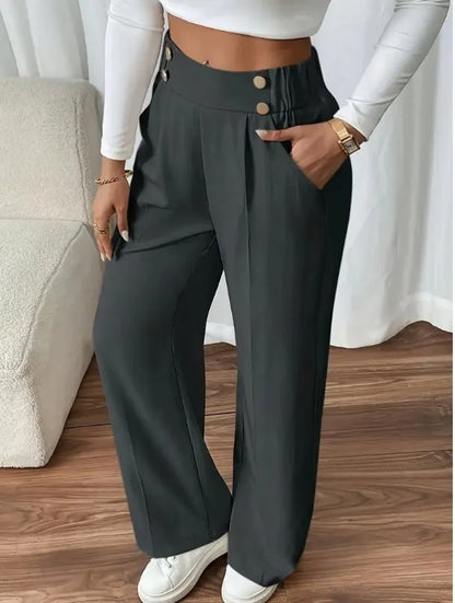 Vianne | Flattering High Waist Wide Leg Pants