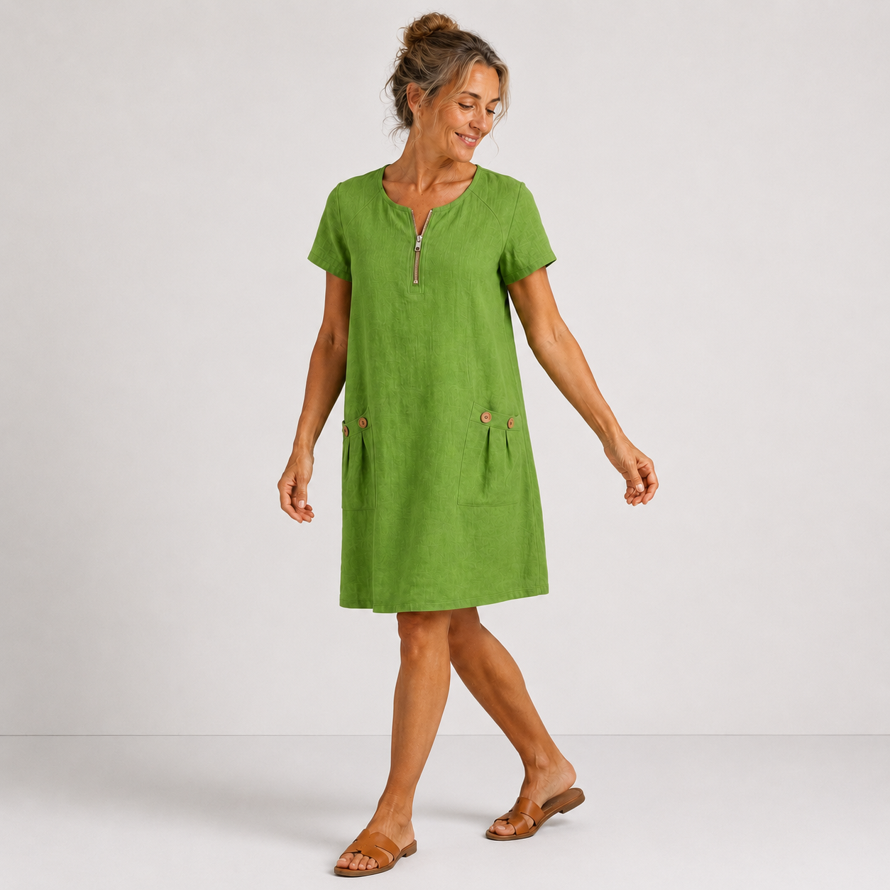 Gracelyn | Casual Pocket Shift Dress