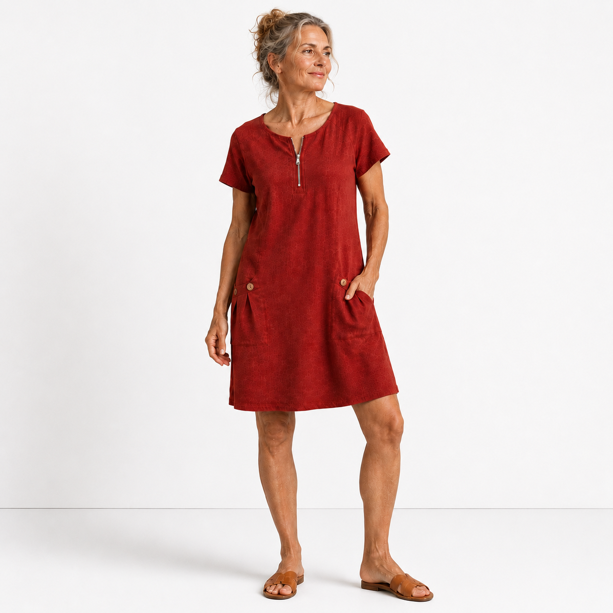 Gracelyn | Casual Pocket Shift Dress
