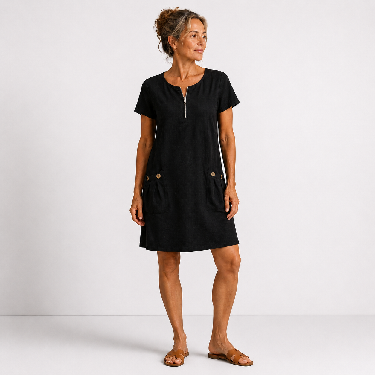 Gracelyn | Casual Pocket Shift Dress