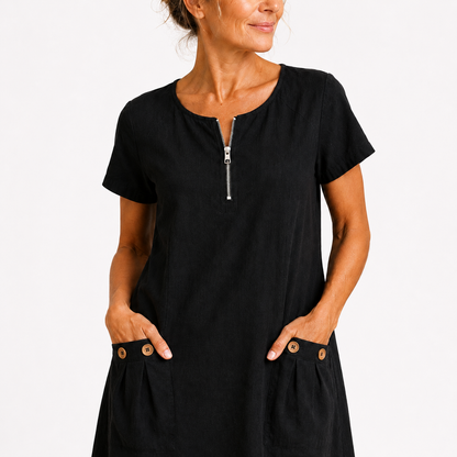 Gracelyn | Casual Pocket Shift Dress