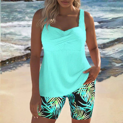 Ysoria | Ribbed Swimwear Two Piece Set