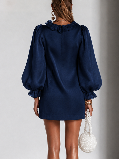 Fidelia | Statement Ruffle Trim Mini Dress