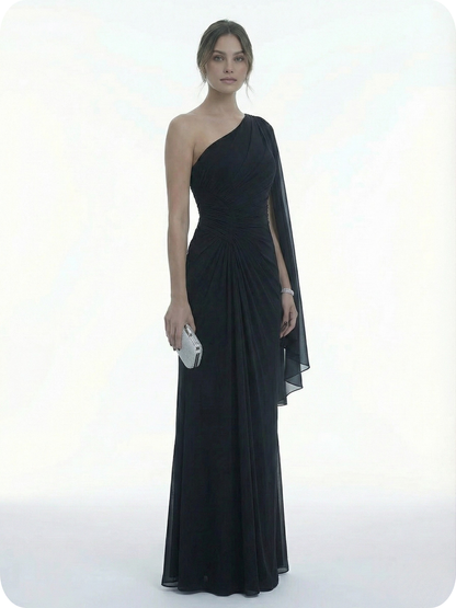 Solavina | Pleated Side Detail Maxi Dress