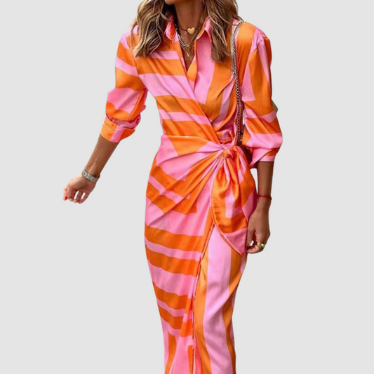 Willamina | Bold Stripe Shirt Dress