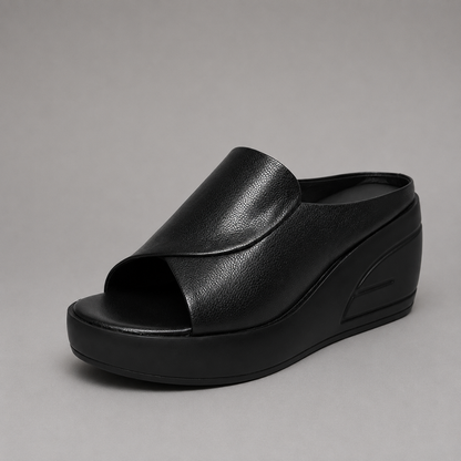 Corielle | Cushioned Open Toe Platform Slides