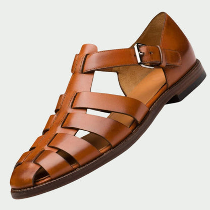Tristan | Classic Leather Cage Sandals