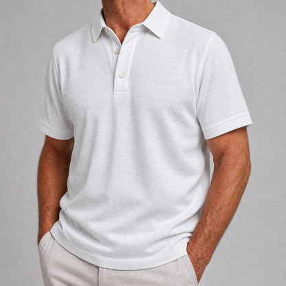 Axton | Premium Linen Blend Polo Shirt