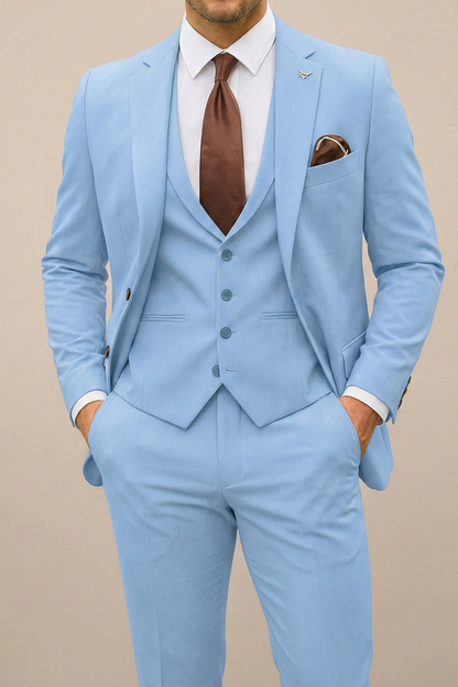 Ellington | Refined Wedding Three Piece Suit