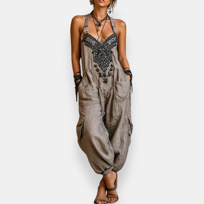 Briseida | Bohemian Utility Pocket Jumpsuit