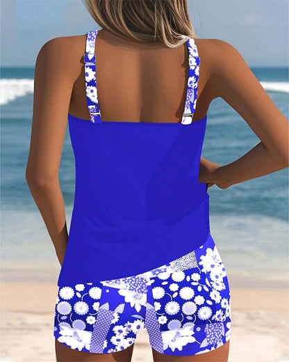 Nymera | Floral Tankini Shorts Set