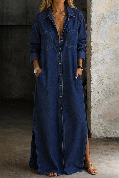 Zavienne | Soft Wash Button Front Dress