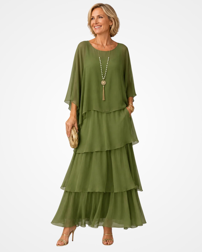 Xyloria | Flowing Tiered Maxi Dress