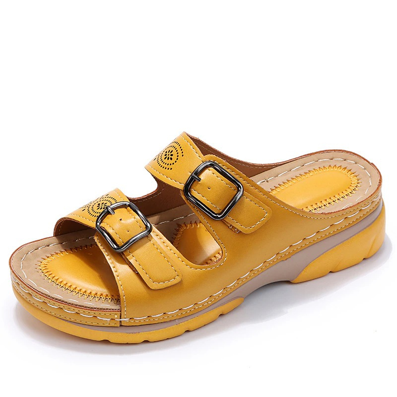 Lysoria | Double Buckle Comfort Sandals