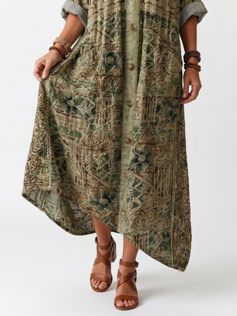 Dorevina | Vintage Inspired Boho Maxi Dress