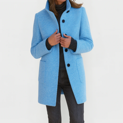 Tovella | Classic Stand Collar Wool Coat