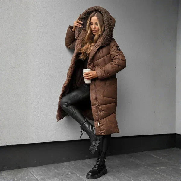Ysolde | Faux Fur Hooded Puffer Coat
