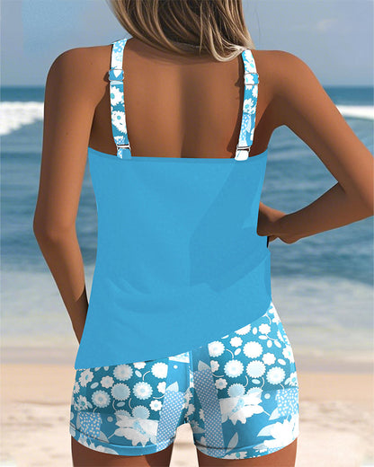 Nymera | Floral Tankini Shorts Set