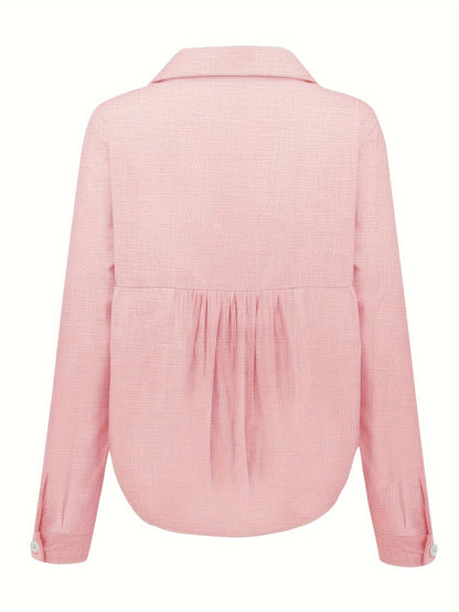 Urielle | Scalloped Collar Button Blouse