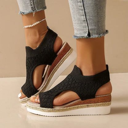 Briseina | Cushioned Platform Walking Sandals
