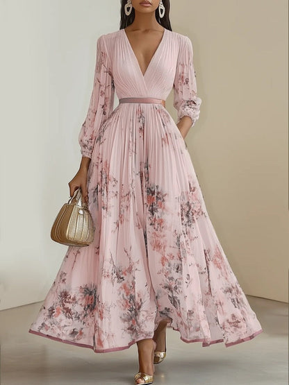 Serenelle | Sleeveless Floral Occasion Dress